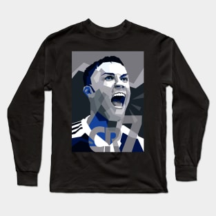 Cristiano ronaldo vintage illustration Long Sleeve T-Shirt